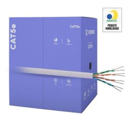 Cabo de Rede Cat5e 305m Fortrek Fk500c Cmx Cinza - Cx / 305 [f002] - 1