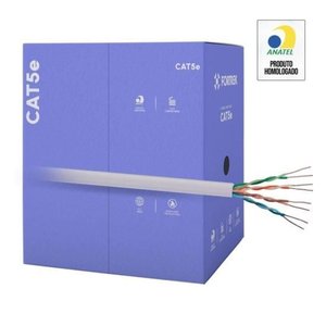 Cabo de Rede Cat5e 305m Fortrek Fk500c Cmx Cinza - Cx / 305 [f002]