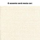 Ver imagem 2 de Poltrona MH-3788 Herval Base Metal Laca Fosca Bronze Metalizado Assento Estofado Linho Marfim A6