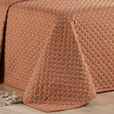 Ver imagem 4 de Kit Cobre Leito Colcha Vênus King Dupla Face Micropercal 200 Fios Liso 3 Peças - Terracota