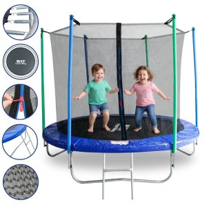 Cama Elástica Infantil Pula Pula Trampolim 2.44 M com Escada Capacidade 100 Kg Importway Iwce001