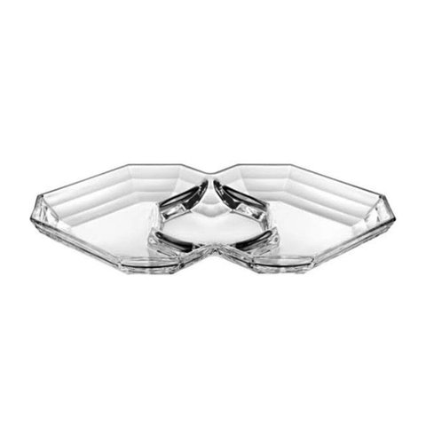 Petisqueira Canova 3 Divisórias em Vidro 32 Cm - Vidivi