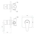 Ver imagem 2 de Misturador Monocomando para Chuveiro 2997 Minimal Advance Meber Metais