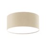 Luminária Plafon Redondo Cúpula em Tecido 30x15:Cáqui5928 - 1