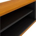 Ver imagem 4 de Rack para Tv até 75 Polegadas 2 Portas Stella 180cm - Via Nossa - Preto e Cedro