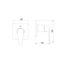 Ver imagem 4 de Acabamento para Monocomando Chuveiro Minimal Advance Meber Metais