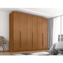 Ver imagem 4 de Guarda Roupa Casal New Monumental 6 Portas 4 Gavetas Cinamomo Fosco - Zanzini