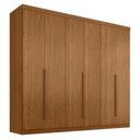 Ver imagem 1 de Guarda Roupa Casal New Monumental 6 Portas 4 Gavetas Cinamomo Fosco - Zanzini