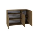 Ver imagem 4 de Armário Aparador com 03 Portas e Nicho 89,5x135x42cm Wlap135 Vermont Oak - Branco