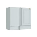 Ver imagem 1 de Gabinete de Cozinha Modulado Balcão Canto Reto Americana c/ 1 Porta s/ Tampo Branco - Henn