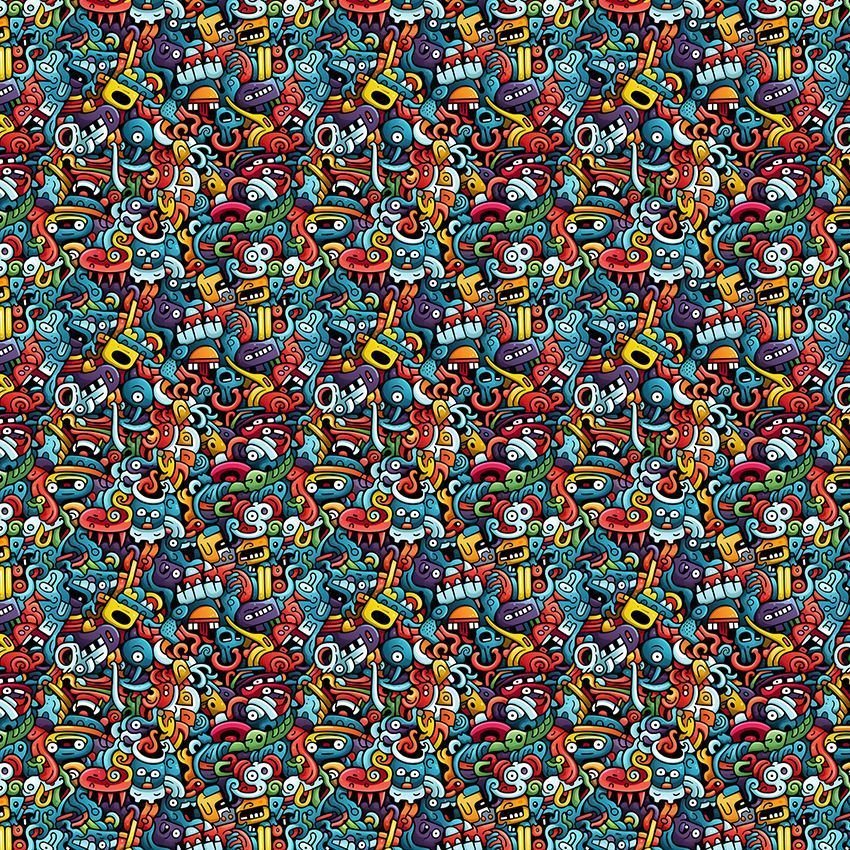Papel de Parede Adesivo Doodle Art 1 - 2
