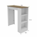 Ver imagem 3 de Bancada Mesa de Cozinha 90x91,5cm Bologna Yescasa Branco