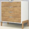 Comoda 4 Gavetas Com Pes Madeira 1600 Branco Wood Fell - 4