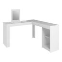Ver imagem 1 de Mesa Escrivaninha/penteadeira de Canto com Espelho Star Brv Móveis