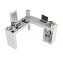 Ver imagem 6 de Mesa Escrivaninha/penteadeira de Canto com Espelho Star Brv Móveis