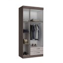 Ver imagem 2 de Guarda-Roupa Solteiro 3 Portas Marabá 0184 Genialflex
