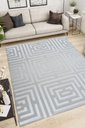 Ver imagem 1 de Tapete Sala 150x200 Chevron Cinza 399