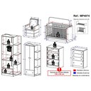 Ver imagem 5 de Quarto Infantil Completo com Poltrona de Amamentação Multimóveis Mp4074 Branco