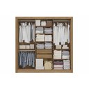 Ver imagem 4 de Guarda Roupas 3 Portas de Correr e 2 Gavetas M570 Nogueira/Fendi - Kappesberg