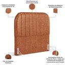 Ver imagem 3 de Cabeceira Cama Box King Estofada Orgânica 195cm Alice W01 Couríssimo Camel - Lyam Decor