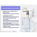Ver imagem 5 de Dosador Dispenser Embutir Inox 304 Sabão Sabonete Detergente