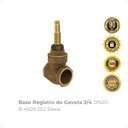 Ver imagem 2 de Base Registro de Gaveta 3/4 Dn20-b 4509.202 Deca