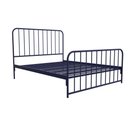 Ver imagem 1 de Cama de Ferro Vintage Queen Size Icamas Azul Escuro