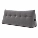 Ver imagem 1 de Almofada Decorativa Cabeceira Bella Encosto Apoio de Lombar 140cm Casal Suede Cinza - Monari Design
