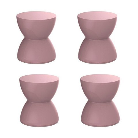 Conjunto com 4 Banquetas Hydro Rosa/Calla Rose