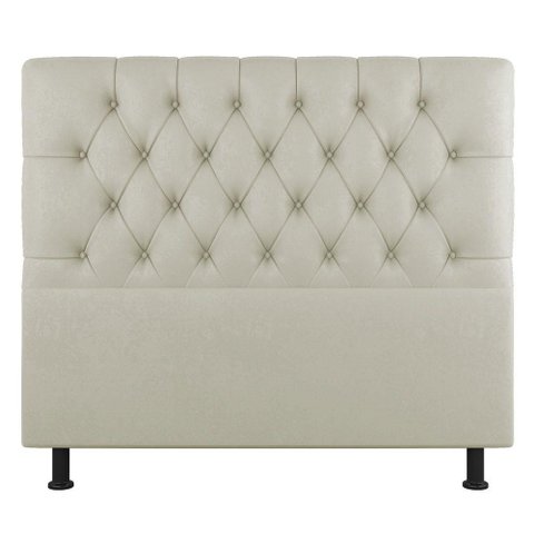 Cabeceira Cama Box Casal Nice 140cm Sintético Bege - Abmaza