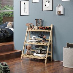 Jardineira em Madeira Pinus Jardim Vertical Tripla Modelo Floreira Ajl Store Jardim-escada - 4