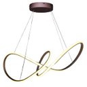 Ver imagem 5 de Lustre Pendente Arco Infinito 3 em 1 Aneis LED 49W Luminaria Luxo Teto Sala de Jantar Casa Quarto Re