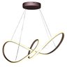 Lustre Pendente Arco Infinito 3 em 1 Aneis LED 49W Luminaria Luxo Teto Sala de Jantar Casa Quarto Re - 5