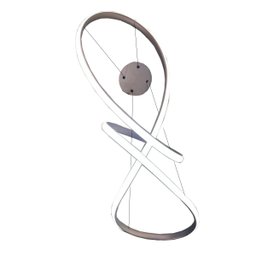 Lustre Pendente Arco Infinito 3 em 1 Aneis LED 49W Luminaria Luxo Teto Sala de Jantar Casa Quarto Re - 6