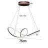 Lustre Pendente Arco Infinito 3 em 1 Aneis LED 49W Luminaria Luxo Teto Sala de Jantar Casa Quarto Re - 11