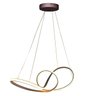 Lustre Pendente Arco Infinito 3 em 1 Aneis LED 49W Luminaria Luxo Teto Sala de Jantar Casa Quarto Re - 3