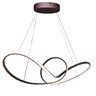 Lustre Pendente Arco Infinito 3 em 1 Aneis LED 49W Luminaria Luxo Teto Sala de Jantar Casa Quarto Re - 7
