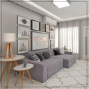 Ver imagem 3 de Kit 02 Abajur Quadripé Sala Grande Cúpula Bege