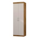 Ver imagem 6 de Guarda Roupa Casal Prime 1684 Cômoda 8020 e Multiuso 6020 Freijó Baunilha - Araplac
