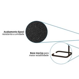 Kit Lixeira e Porta Papel Higiênico de Chão Banheiro Cozinha Alumínio - 5