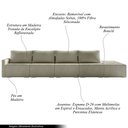 Ver imagem 3 de Sofá Ilha Modulado Milos 432cm Puff Lateral Bouclê Bege Escuro G33 - Gran Belo
