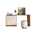 Ver imagem 1 de Penteadeira Camarim de Canto Aura Canela/off White