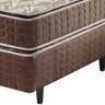 Cama Box Solteiro King Marrom + Colchão Espuma D70/D28 2 Pillow Top Orleans 96x203x63cm - 4