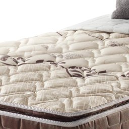 Cama Box Solteiro King Marrom + Colchão Espuma D70/D28 2 Pillow Top Orleans 96x203x63cm - 5