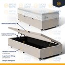 Ver imagem 5 de Cama Box Baú com Colchão de Molas Ensacadas Pillow Top Flora Solteiro 88cm