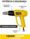 Ver imagem 2 de Soprador Térmico 2000w 220v com Bico Removível, Controle de Temperatura e Fluxo de Ar Ajustável