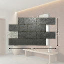 Ver imagem 5 de Kit 30 Placas 3d Autocolante Tijolinho em Mdf Decoração para Paredes