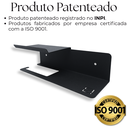 Ver imagem 2 de Dois Suportes de Parede Aço Resistente p/ Papel Higiênico Porta Celular Organização Banheiro Preto