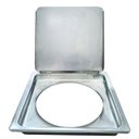 Ver imagem 2 de Lixeira Quadrada de Aço Inox para Embutir na Bancada 8 Litros - Lix-006 - Stillus Home Lixeira Embut