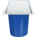 Ver imagem 1 de Lixeira Quadrada de Aço Inox para Embutir na Bancada 8 Litros - Lix-006 - Stillus Home Lixeira Embut